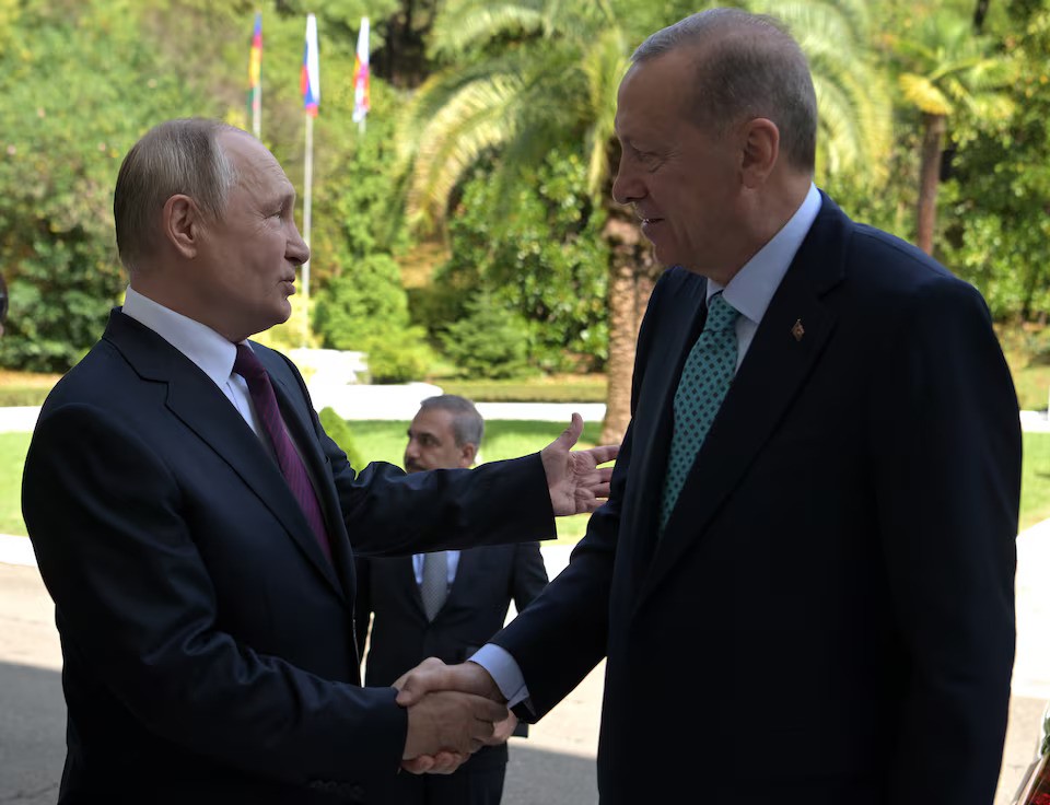 Путин, Ердоган, ръкостискане