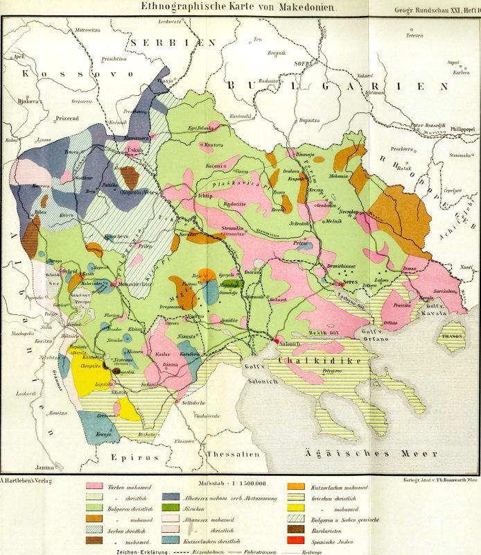 Eтнографска карта на Македония от 1892 година