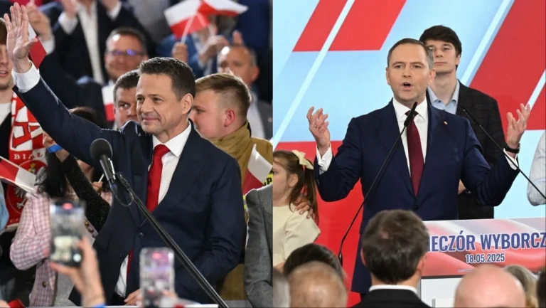 Либералът Рафал Тшасковски победи консерватора Карол Навроцки „на косъм“ в първия тур на президентските избори в Полша