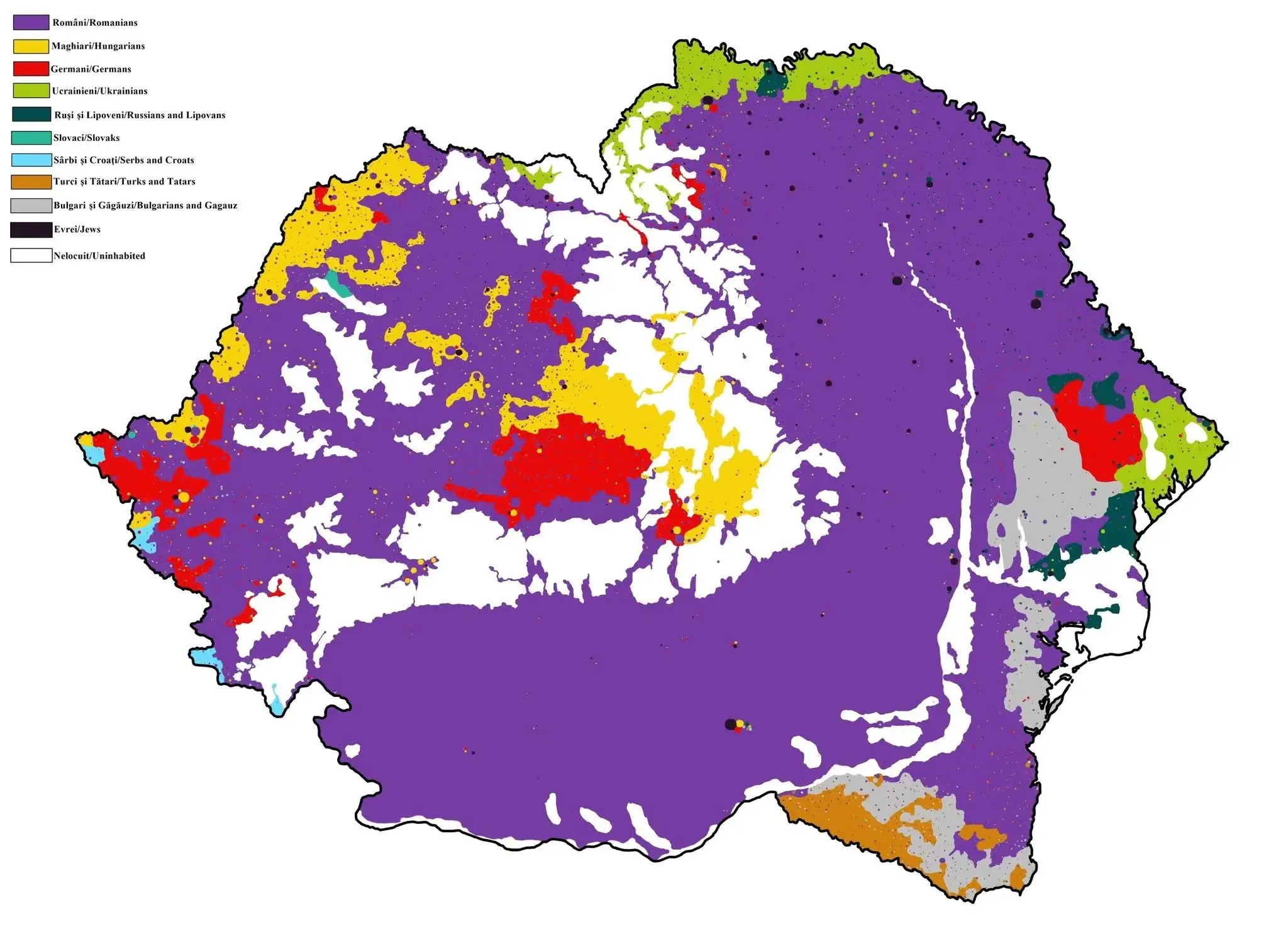 Етническа структура на Кралство Румъния през 1930 година
