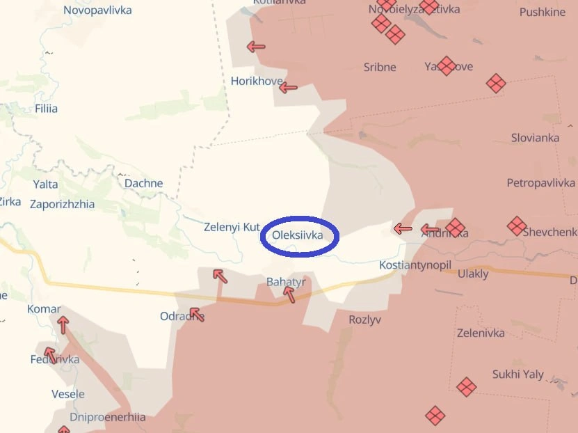 Руската армия взе Алексеевка на границата на Днепропетровска област
